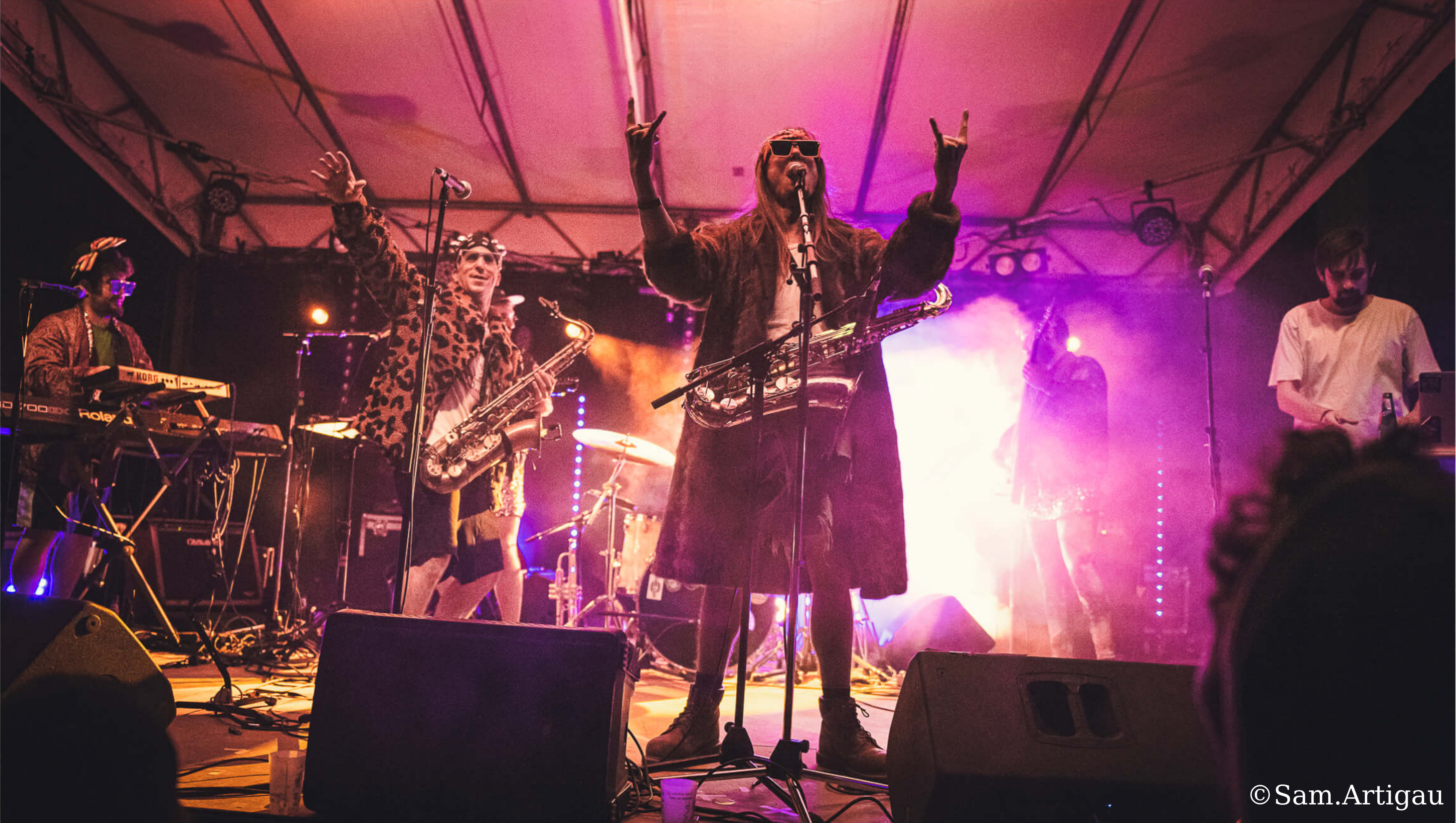 Los Déglingados en concert