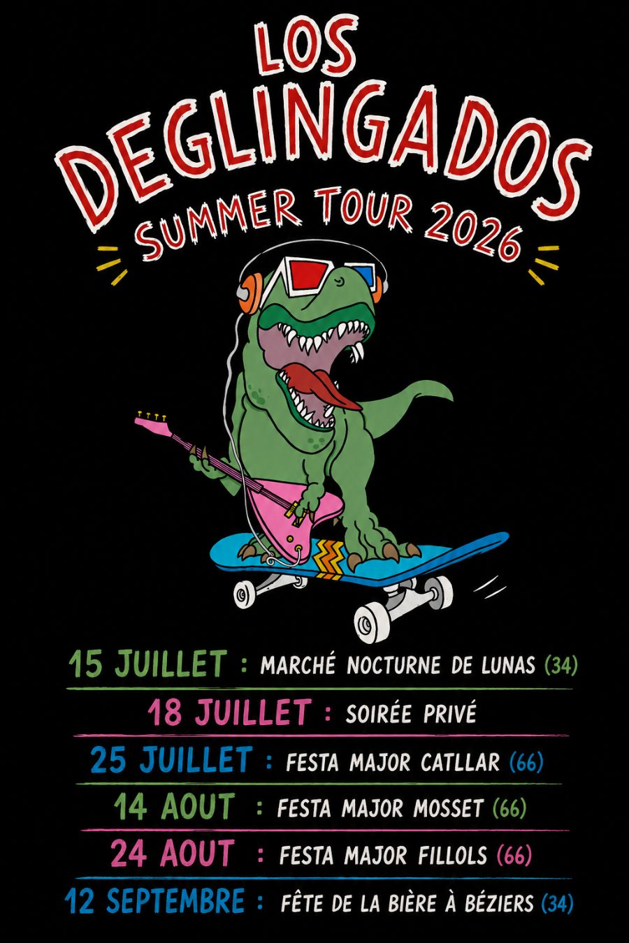 Los Déglingados Summer Tour 2026